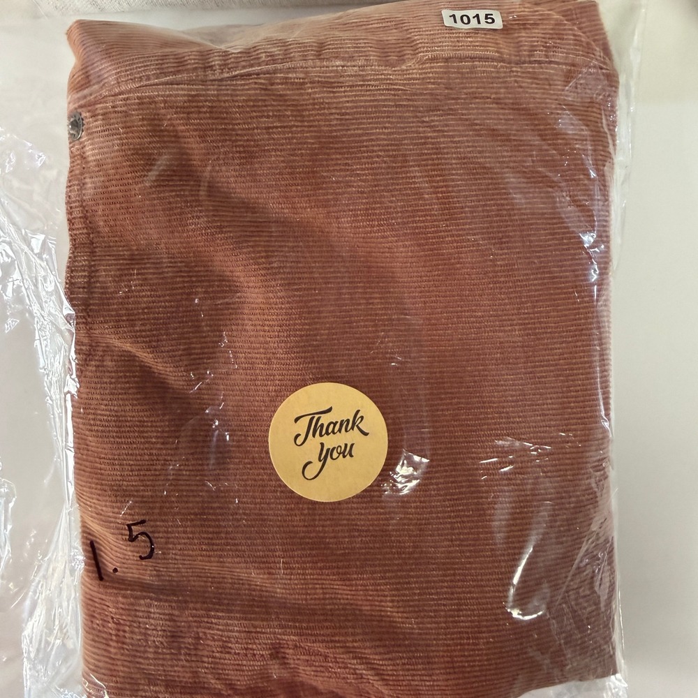 AMERICAN EAGLE Mom Straight Corduroy Jeans Womens 12 Long Rust High Rise Casual - Picture 10 of 10